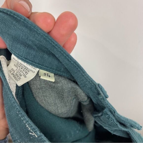 Rag & Bone Dark Green Skinny Jeans Stretch Women's Size 24 - Picture 6 of 8